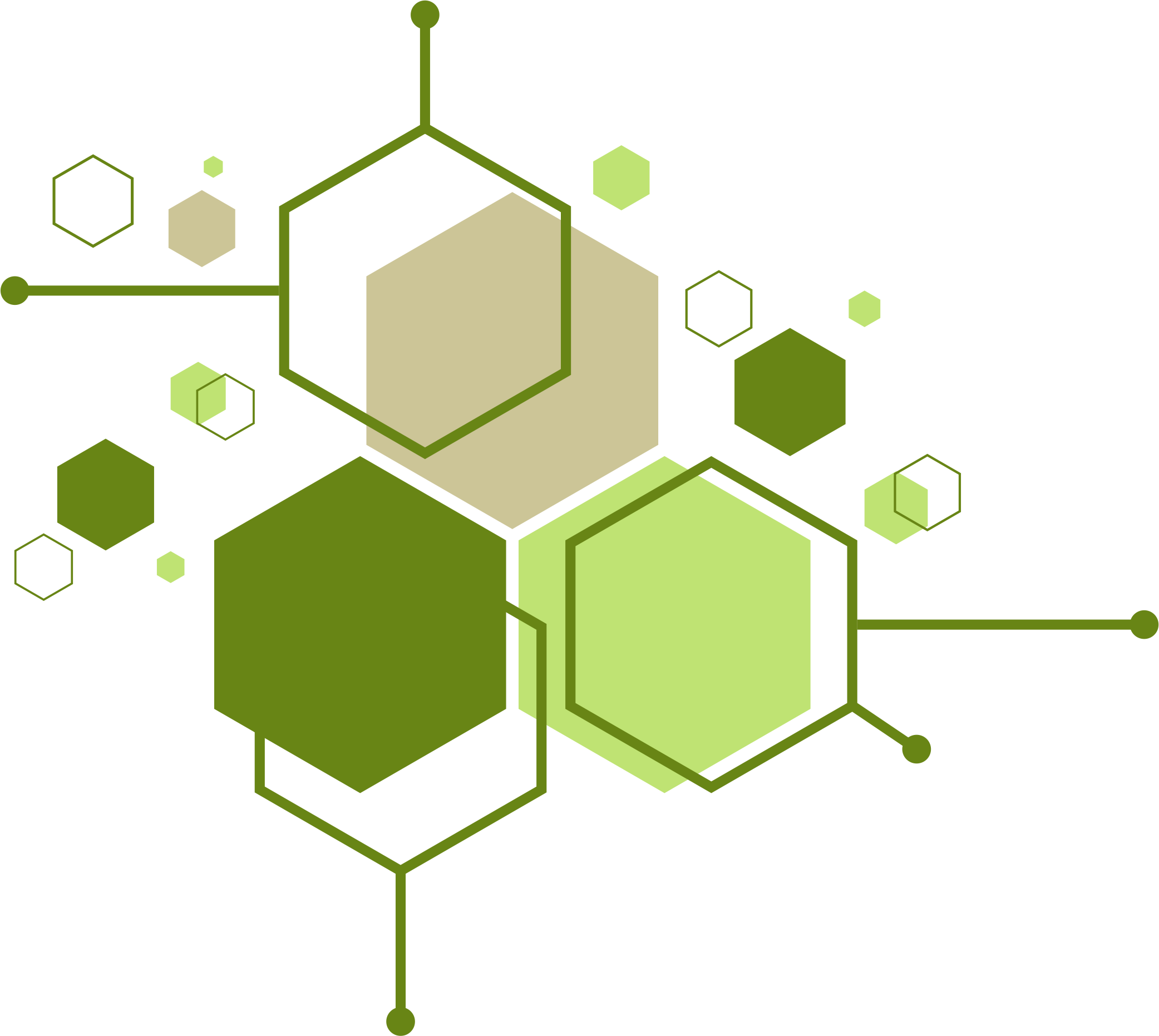 geometrische Molekühlstruktur